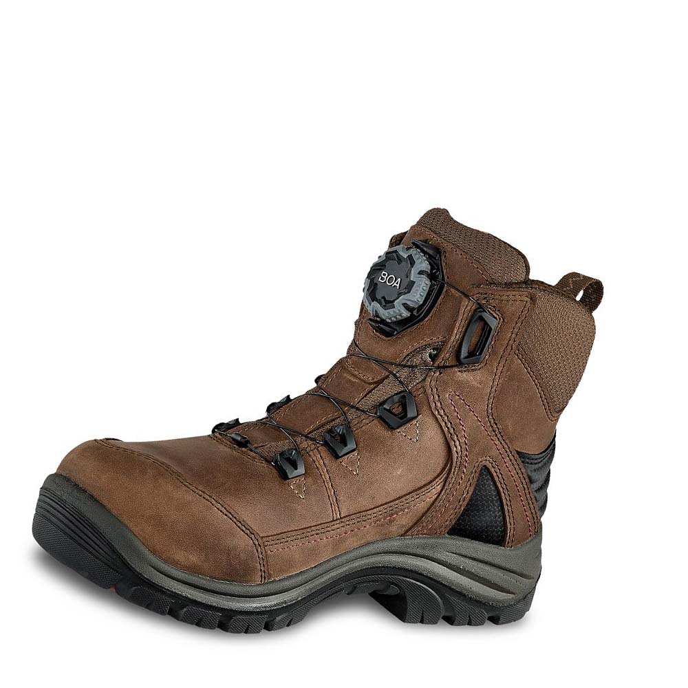 Red Wing Tradeswoman 6-inch Waterproof CSA Women's Safety Boots Brown | ZA 153HAP